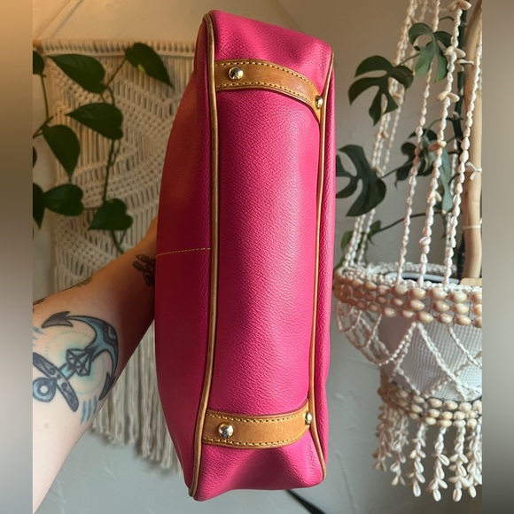 Dooney & Bourke Pink Daniela Satchel - No Crossbody Strap, Excellent Condition - Picture 12 of 14